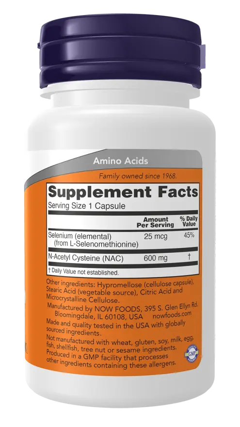 Now Foods,Nac 600Mg-100Capsules-100Serv