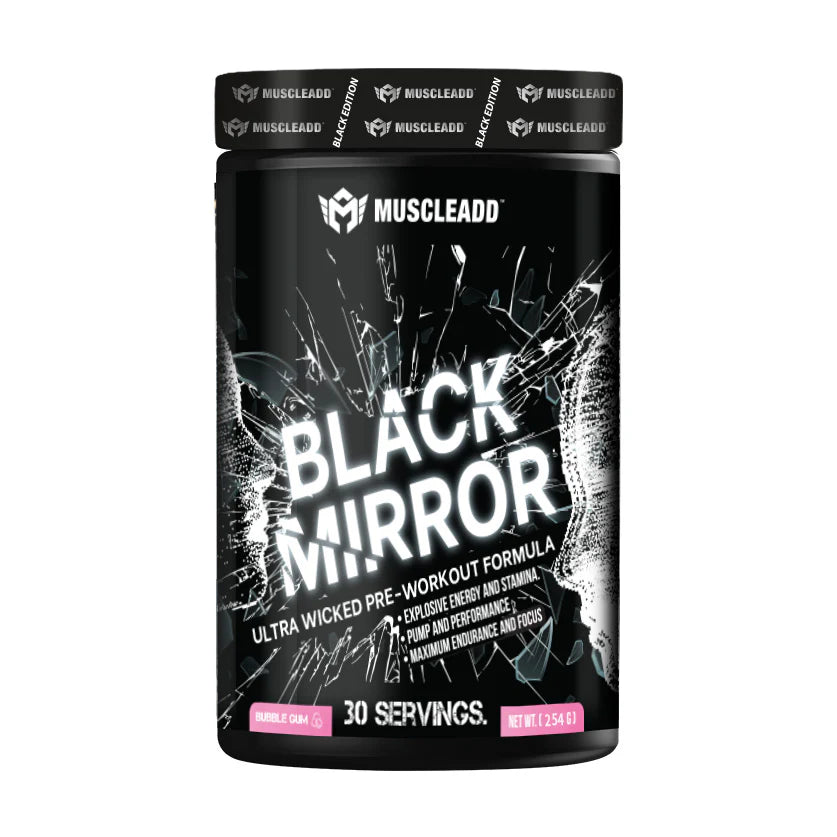 Muscle Add Black Mirror-270G-30Serv.-Bubble gum