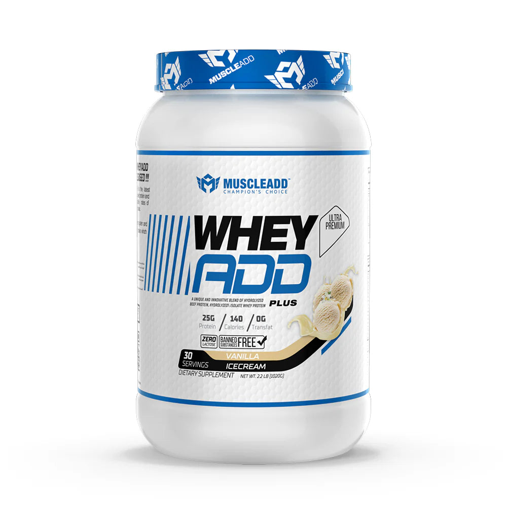 Muscle Add Whey Add Plus-30Serv.- 1020G-Vanilla Ice Cream