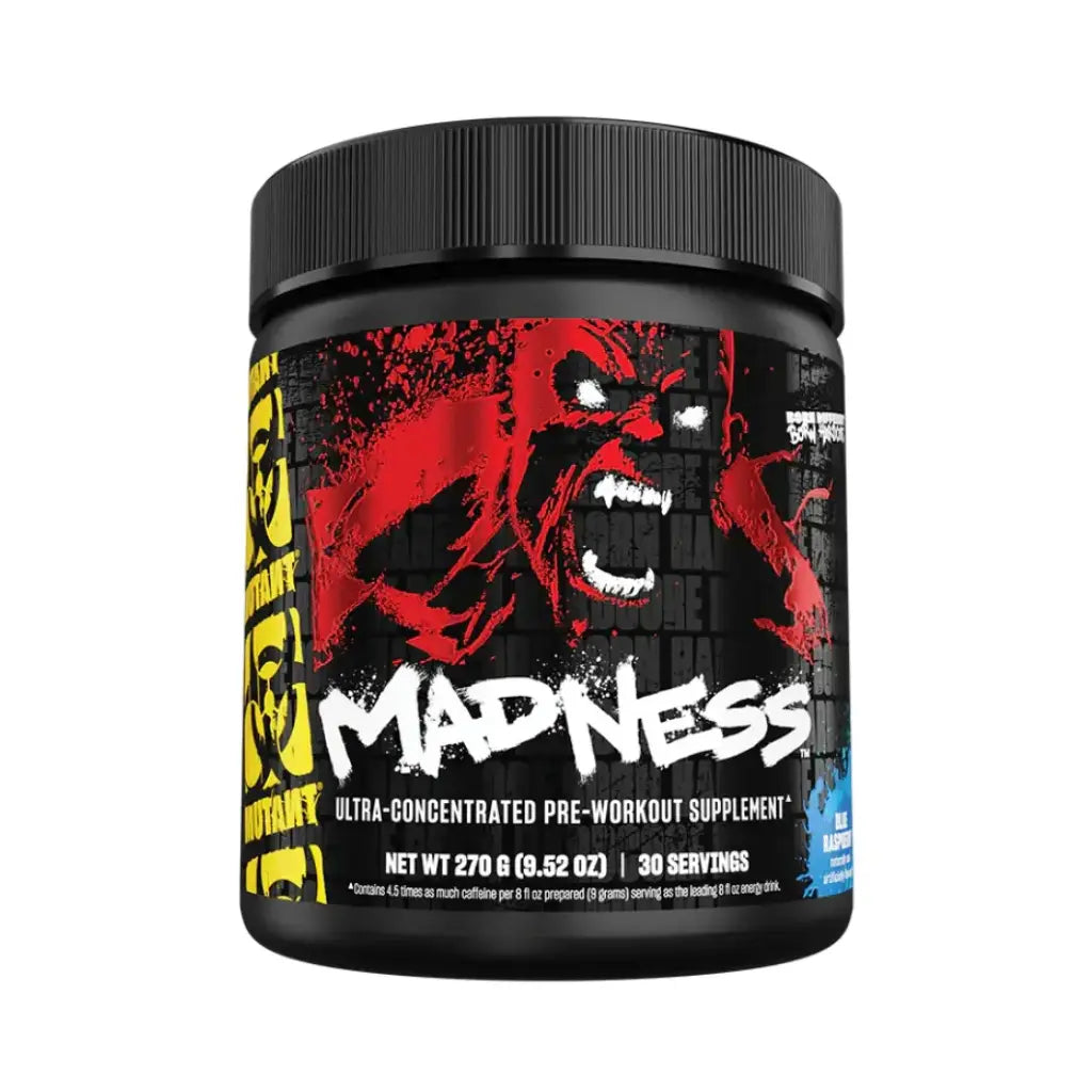 Mutant Madness-Pre Workout-30Serv-270g-Blue Rasperry