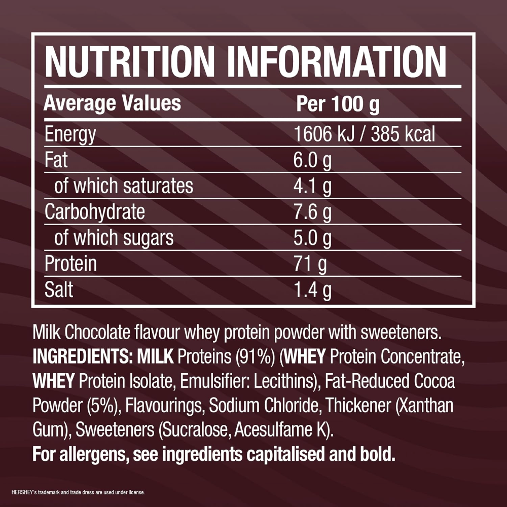 Cellucor, C4 Whey Protein, 1.61kg, 46 Servings Hershey's Choclate