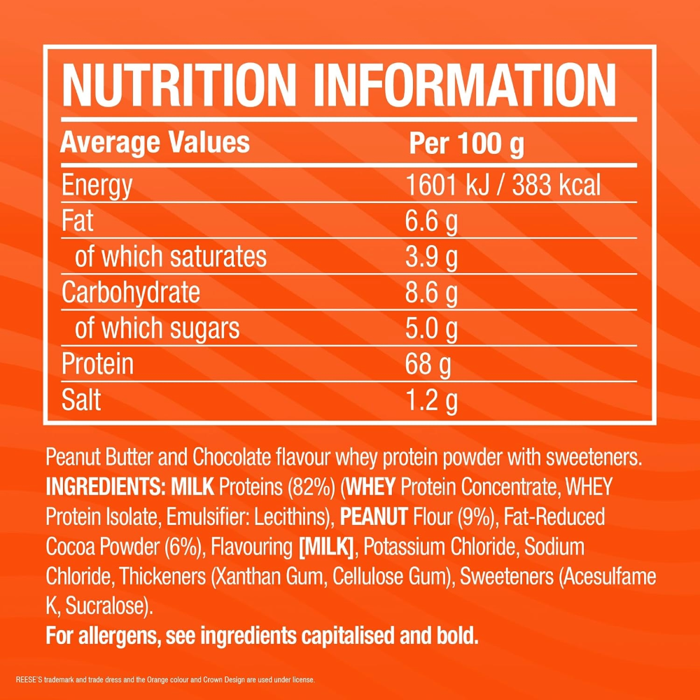 Cellucor, C4 Whey Protein, 1.61kg, 46 Servings Reese's Peanut Butter & Chocolate