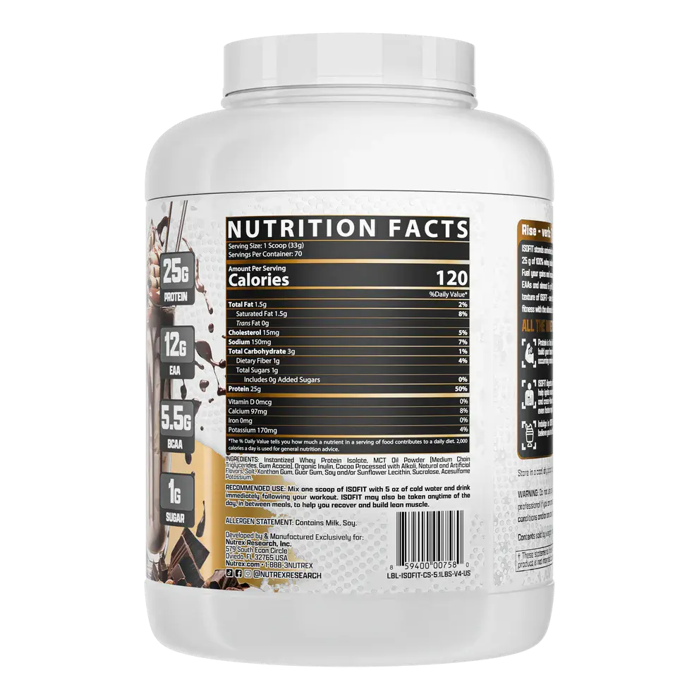 Nutrex Research Isofit-70Serv.-2261g- Vanilla