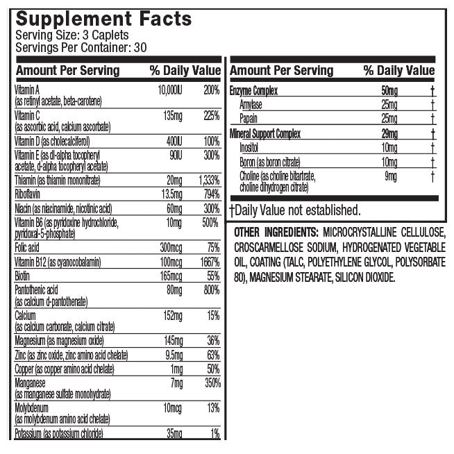Muscletech Platinum Multivitamin-30Serv.-90Tabs