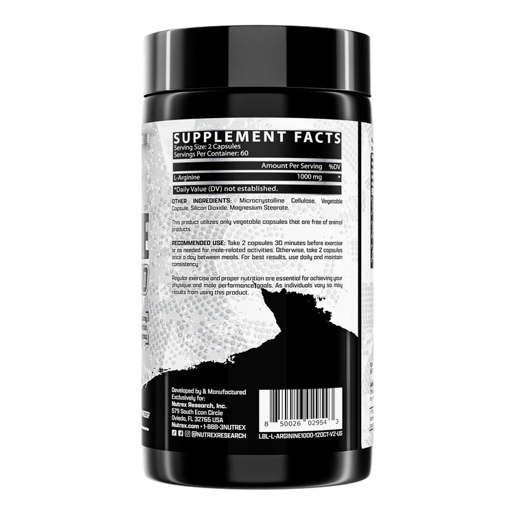 Nutrex Research L-Arginine 1000-60Ser.-120Capsules