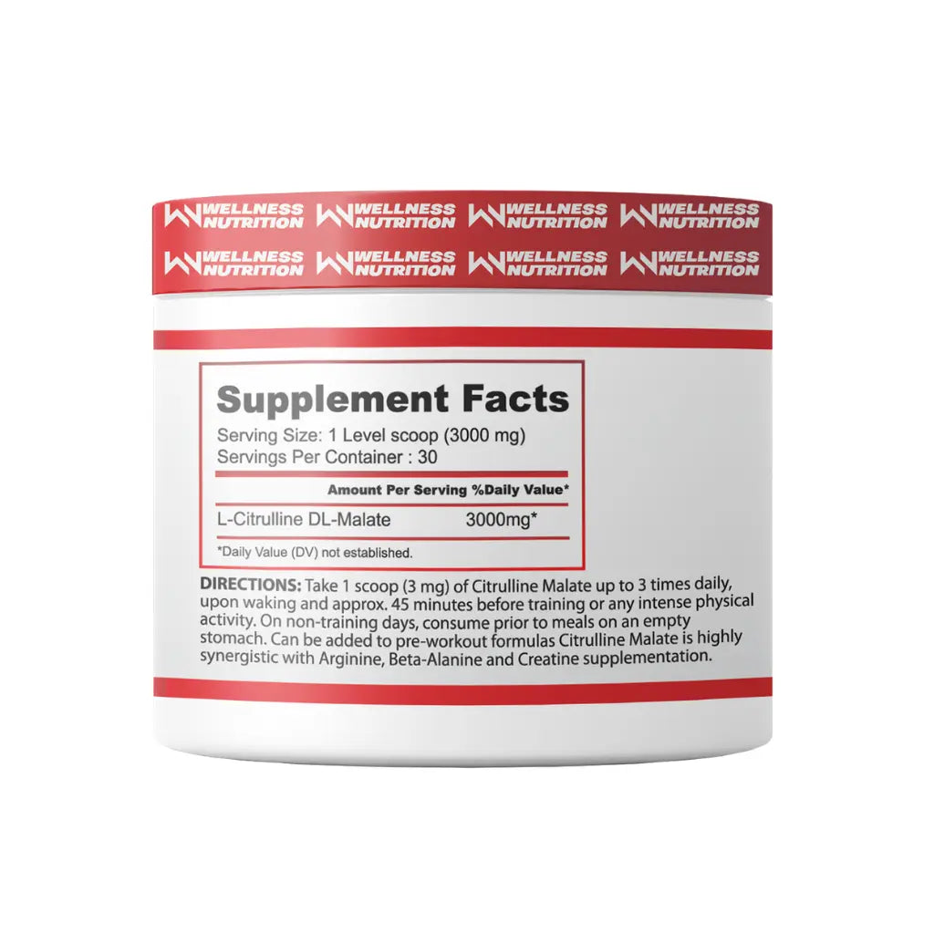 Wellness Nutrition Citrulline Malate-90G-30Serv.-Unflavored