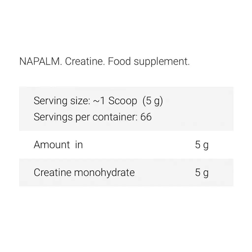 FA Engineered-Xtreme Napalm Creatine-66 Servings-330g