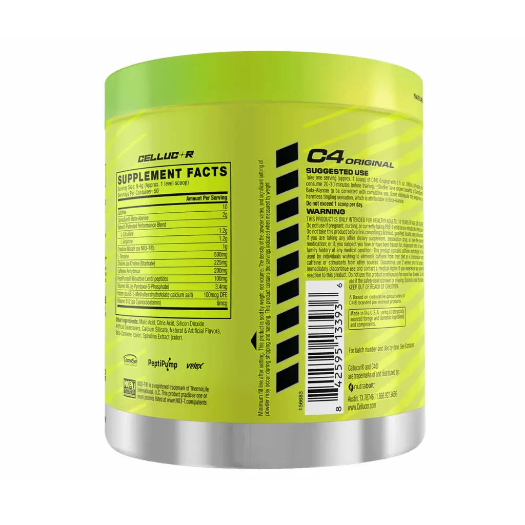 Cellucor C4 Original New Pre-Workout-30Serv-Sour Green Apple
