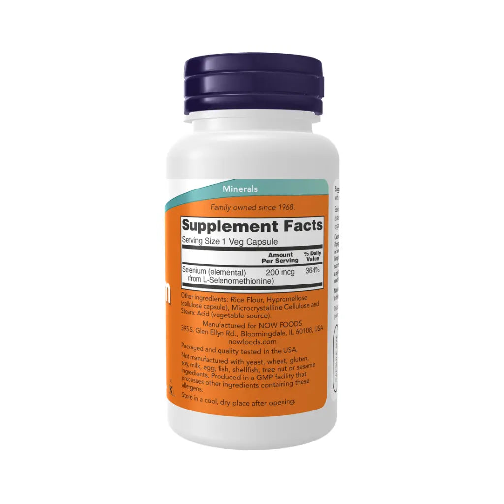 Now Foods,Selenium 200mcg-90Veg Capsules