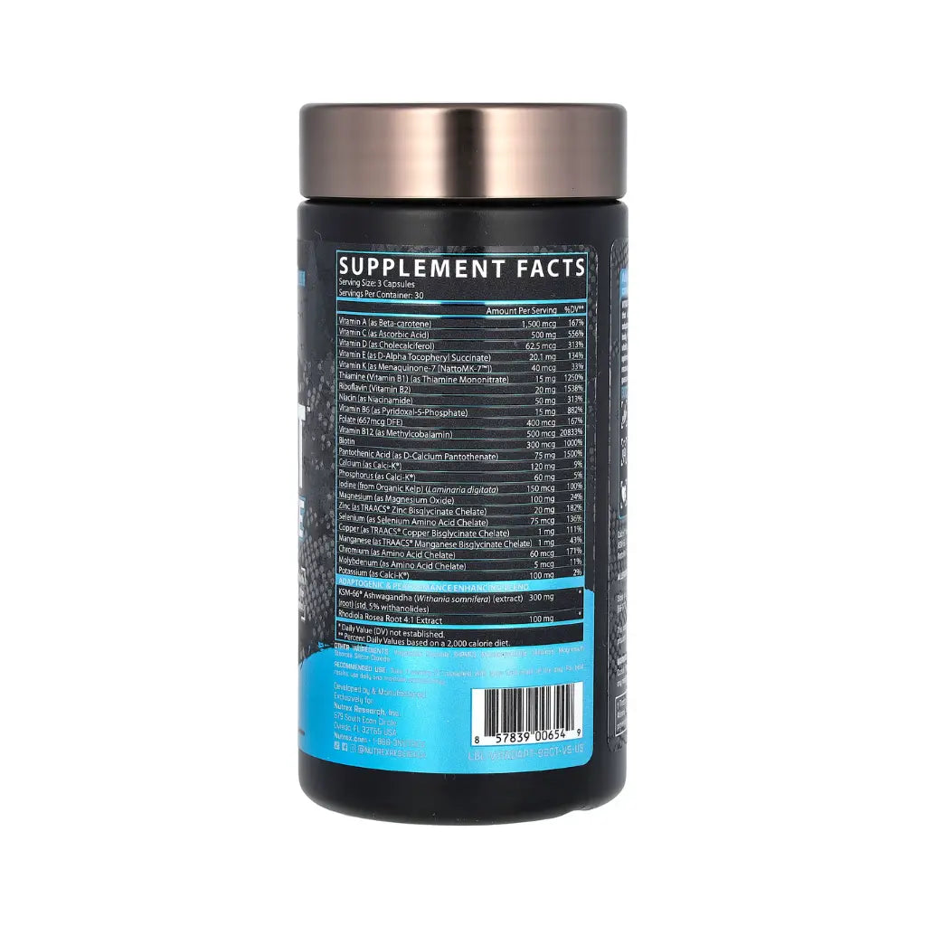 Nutrex Research Vitadapt Complete Sports Multivitamin-30Serv.-90Tabs.